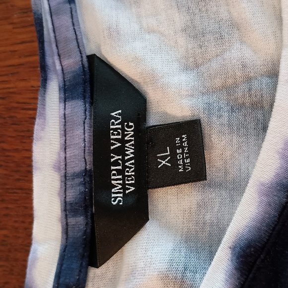 Simply Vera VeraWang Tie Dye Sleeveless Top b400 - Picture 3 of 5